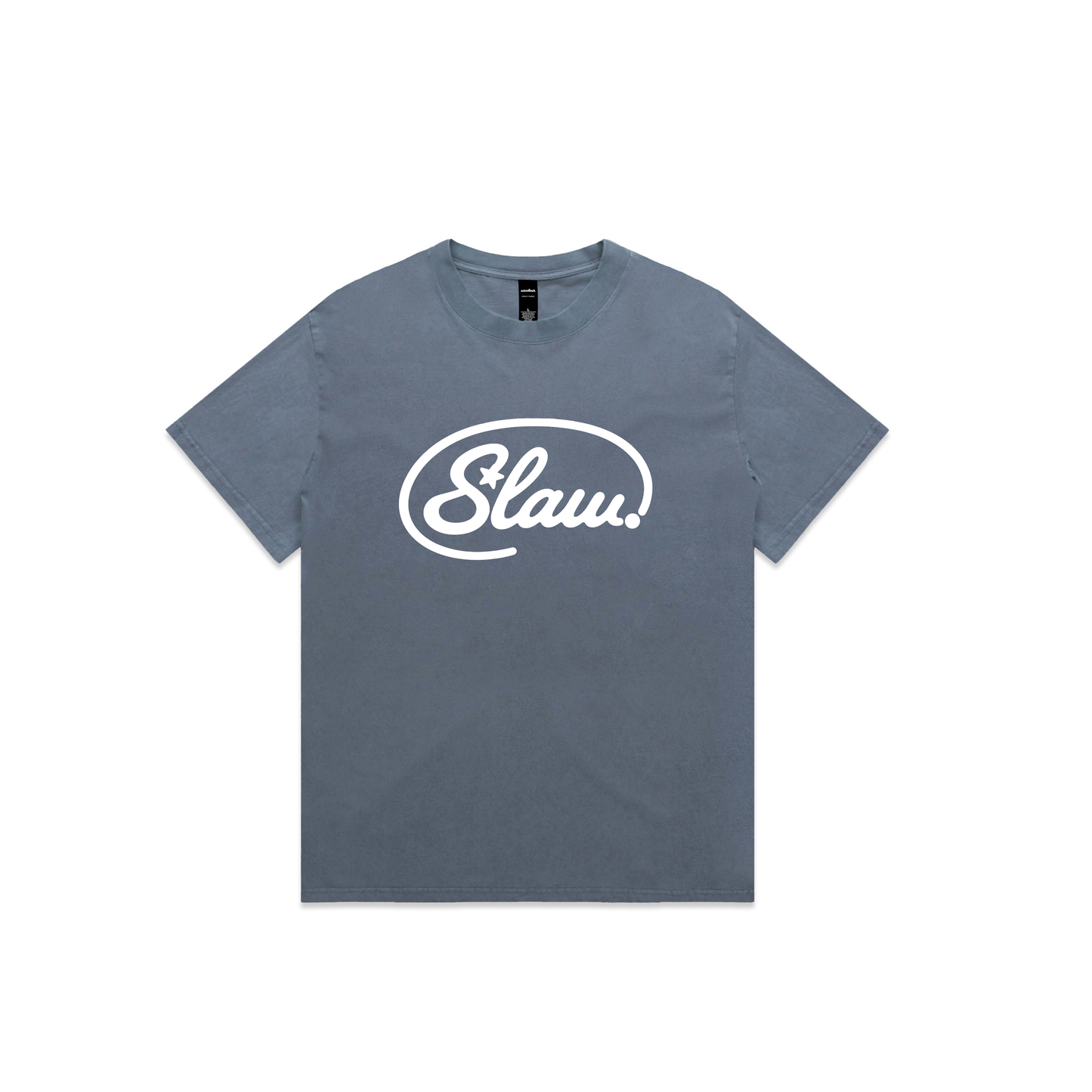 Slaw Stamp Tee (Faded Blue)