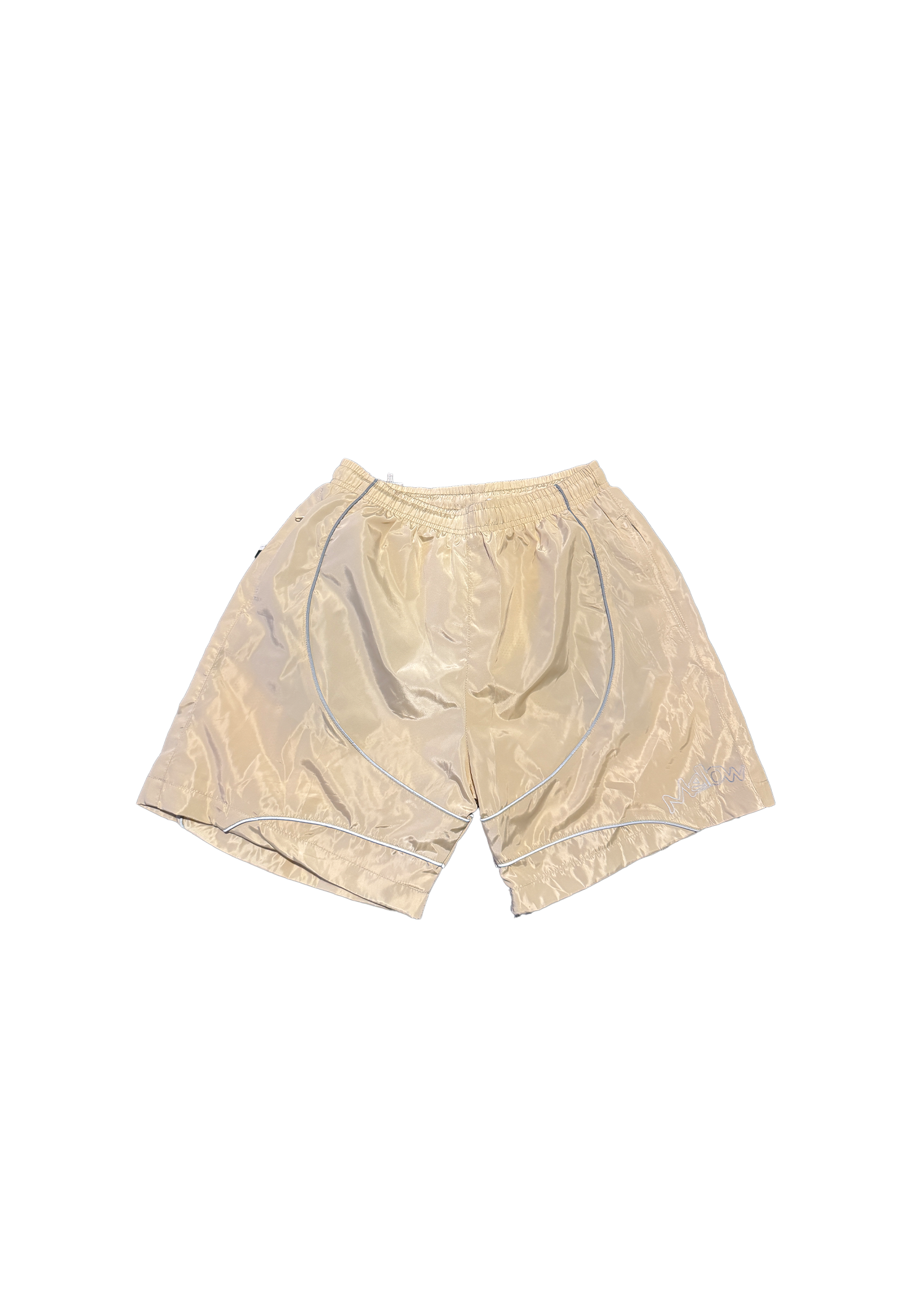 Mellow Poppin Windbreaker Shorts (Cream)