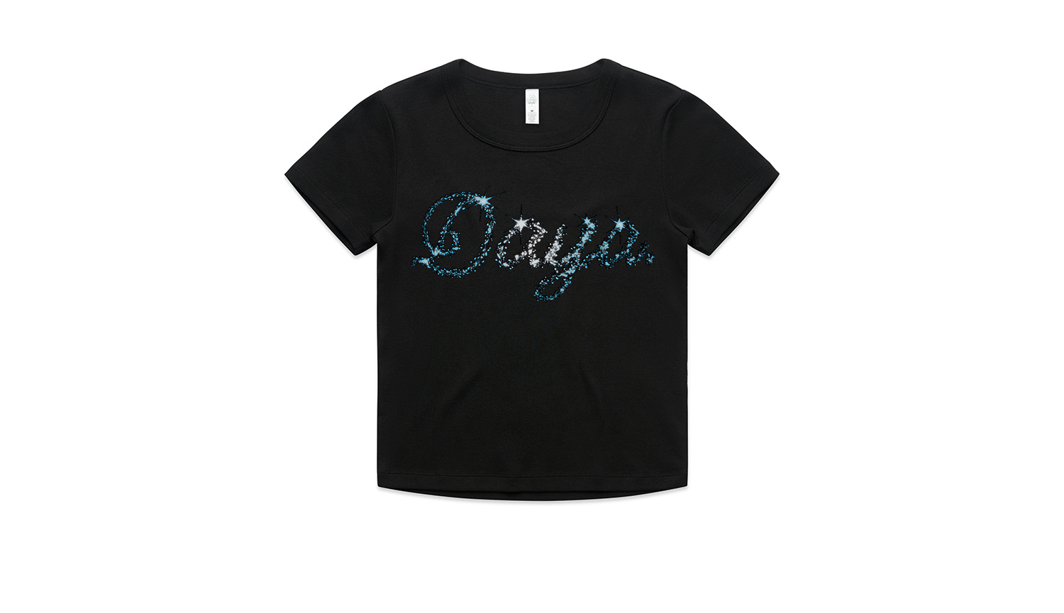 Daya Cropped Tee (Black)