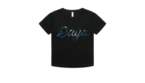 Daya Cropped Tee (Black)