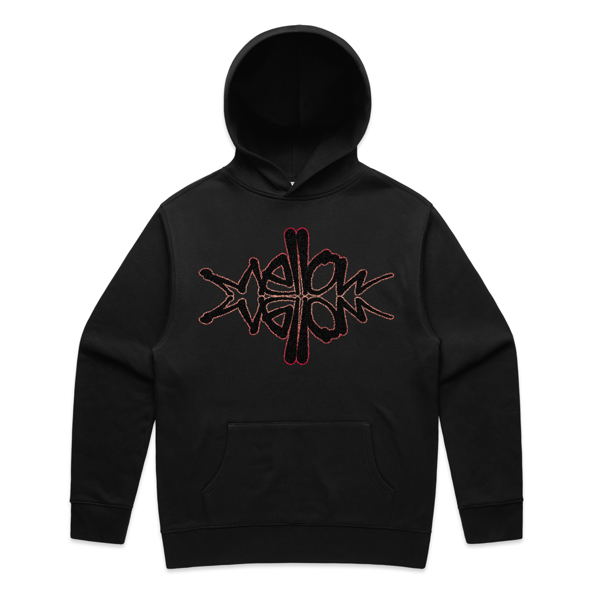 Flake Rhinestone Hoodie (Red)
