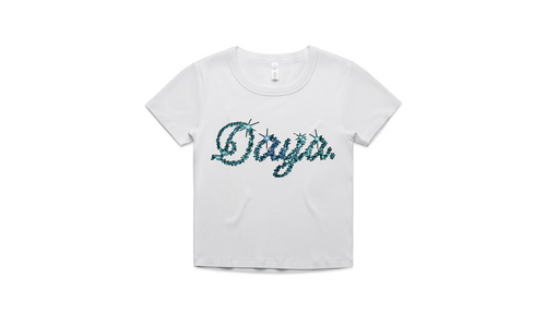 Daya Cropped Tee (White)