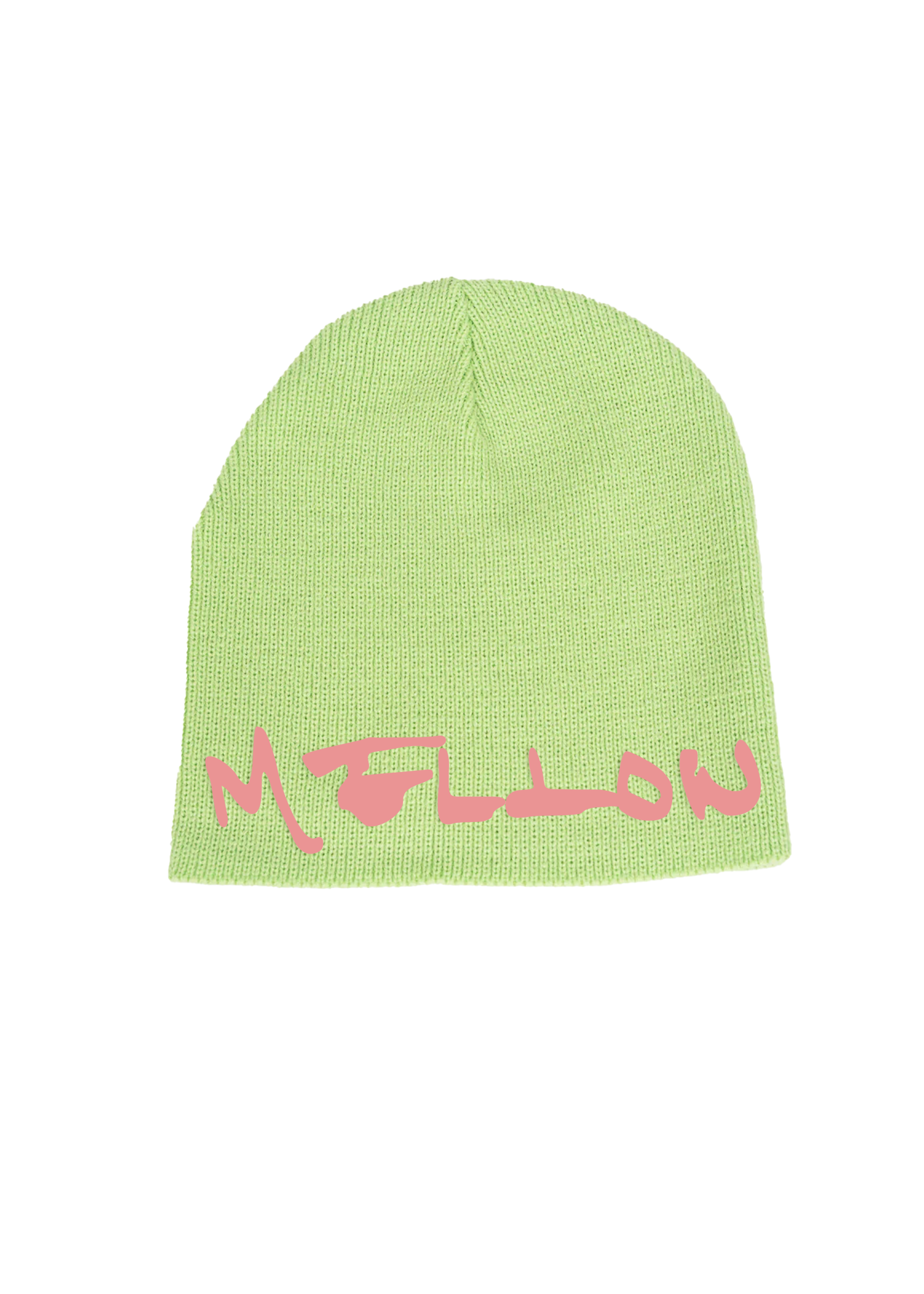Mellow Bubble Script Beanie (Lime)