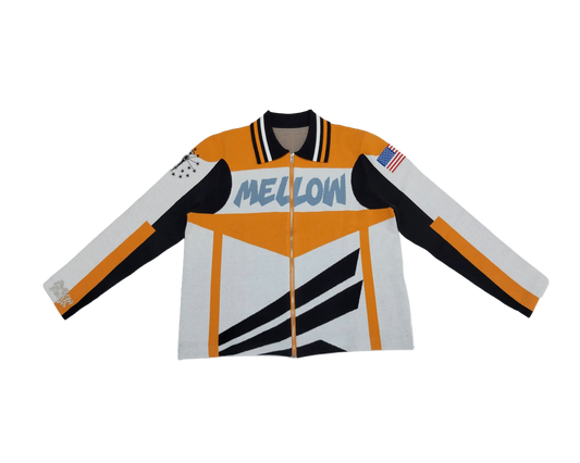 Mellow Sport Knit Zip-Up (Tangerine) *PREORDER*