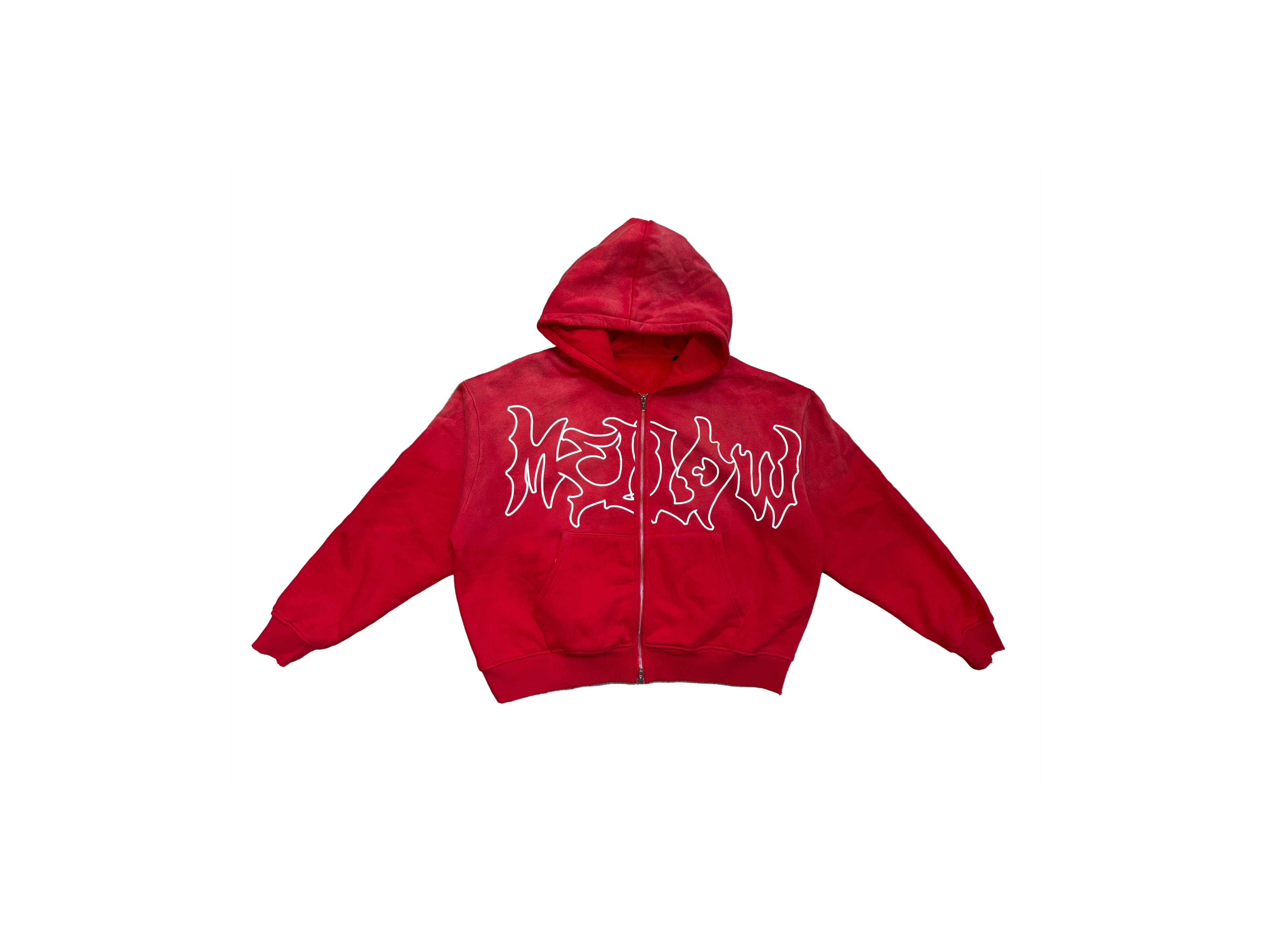 Shine Distressed Jacket (Red)