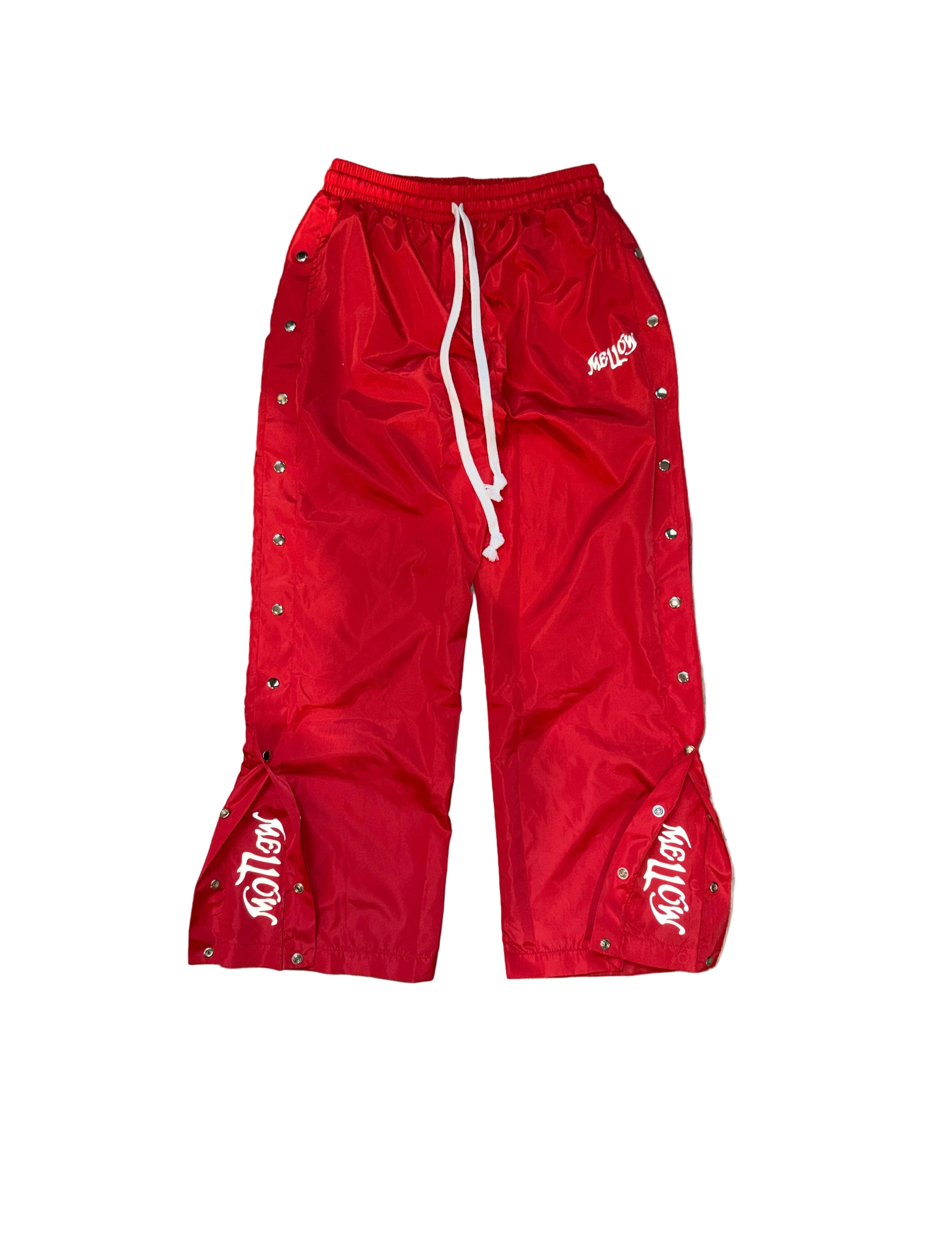 Mellow Warm-up Nylon Pants (Red)
