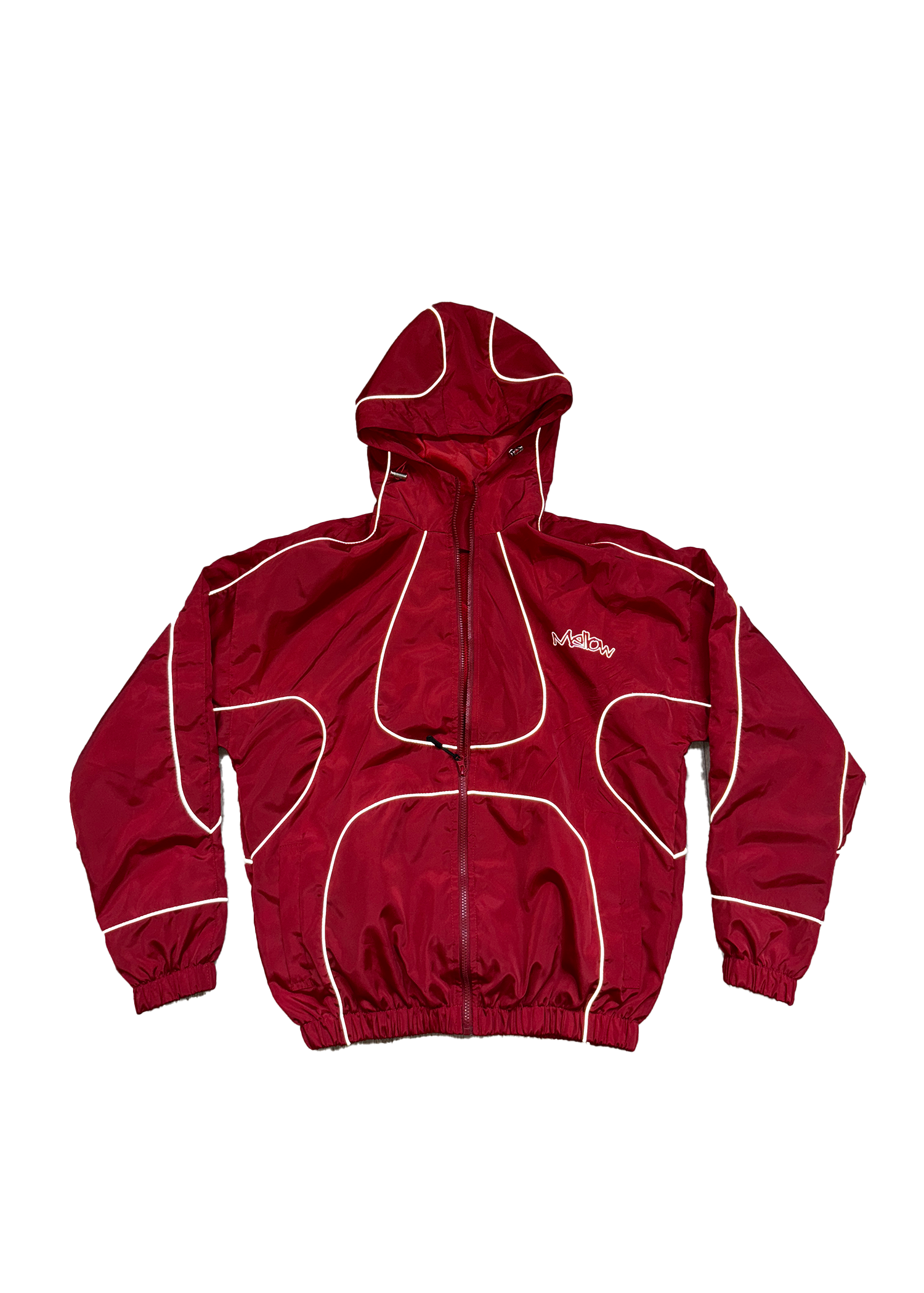 Mellow Poppin Windbreaker Jacket (Red)