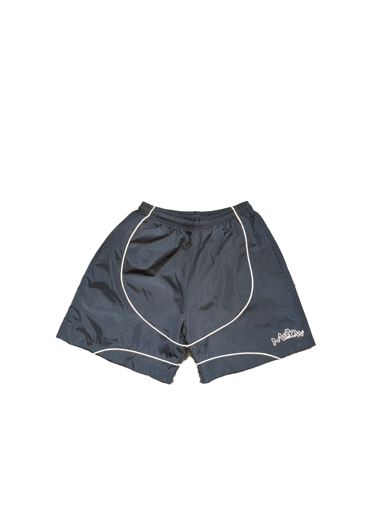 Mellow Poppin Windbreaker Shorts (Grey)
