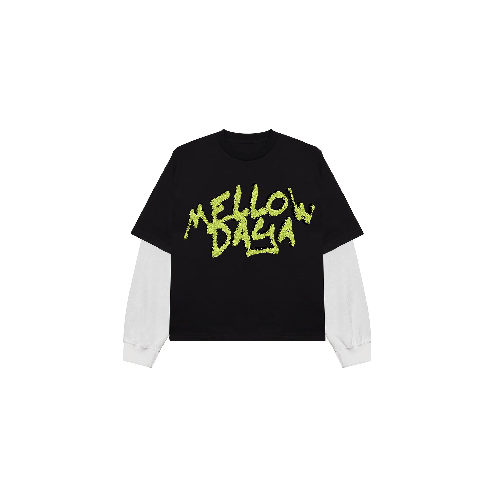 Mellow Daya Double Layer Tee (Black)