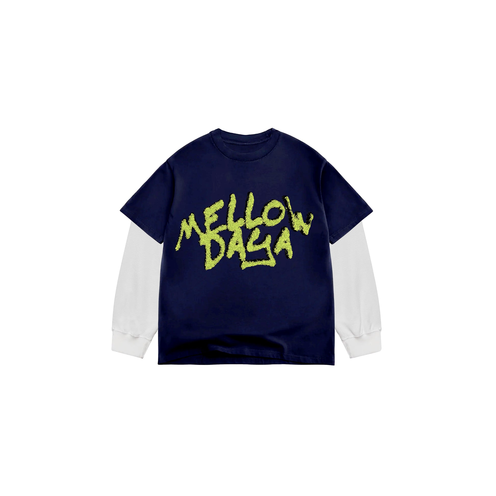 Mellow Daya Double Layer Tee (Navy)
