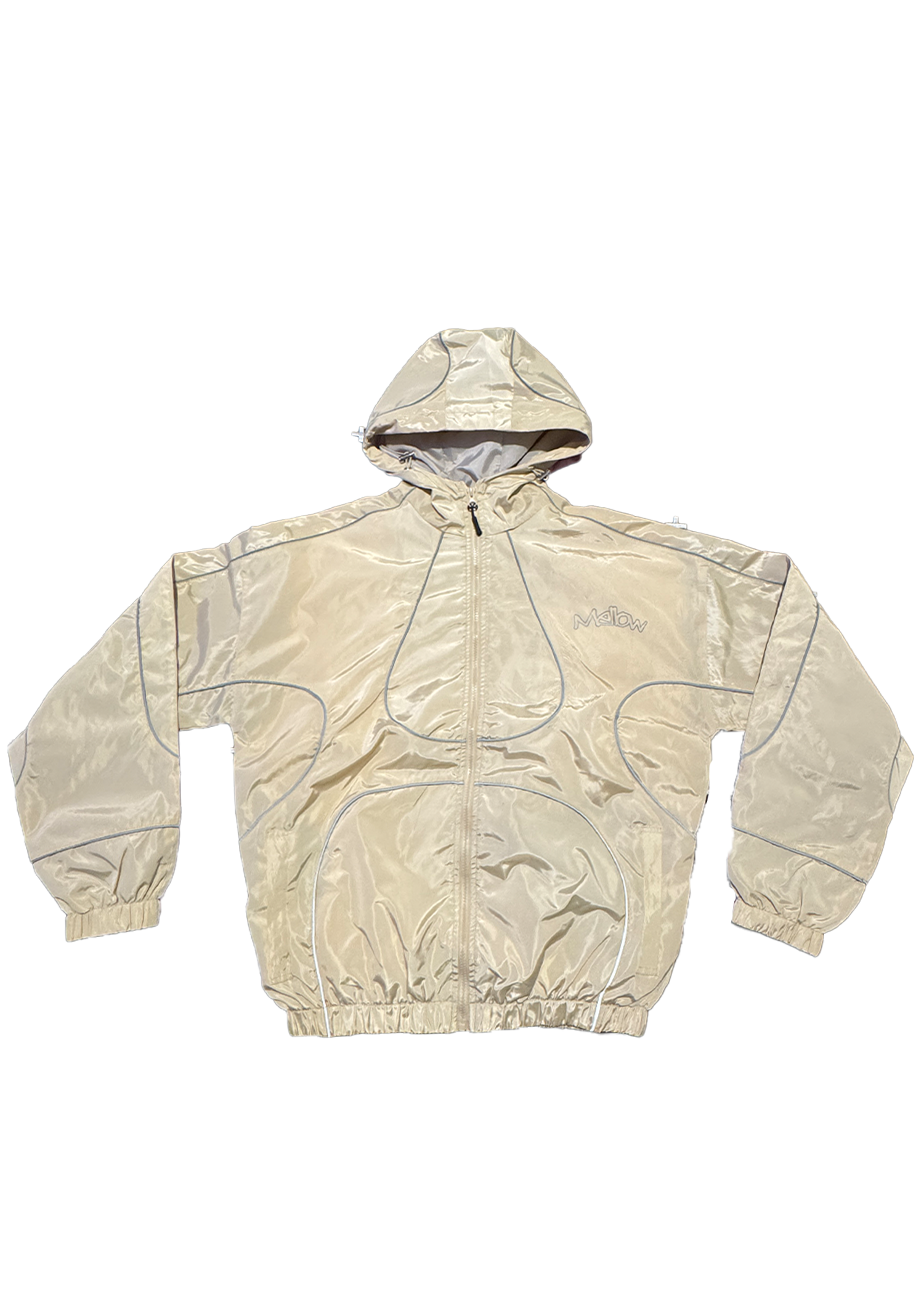 Mellow Poppin Windbreaker Jacket (Cream)