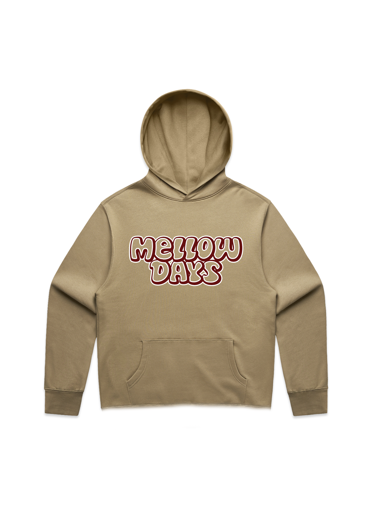 Retro Cropped Hoodie (Khaki)