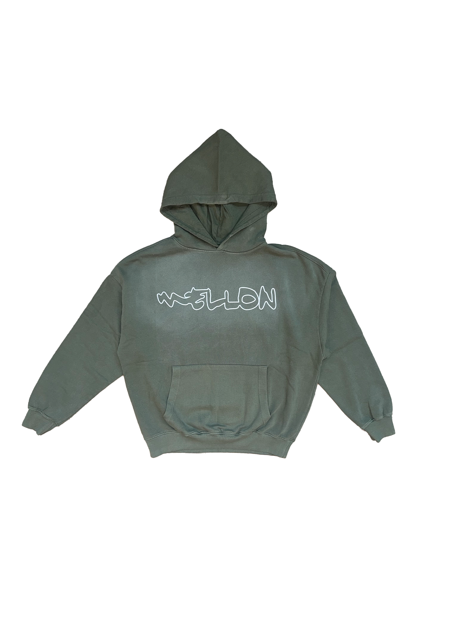 Outline Basic Hoodie (Asparagus